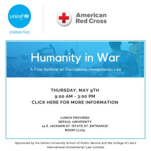 Humanity in War Flyer.